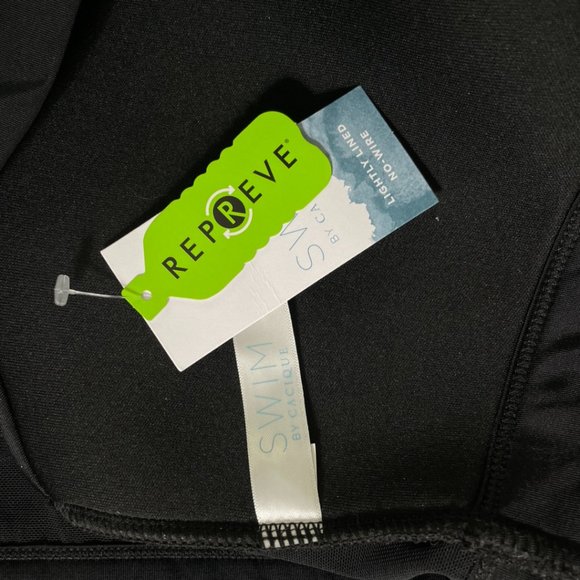 Cacique Swim Top Lightly Lined No Wire Size 24 Adjustable Racer Back Repreve $59 - Picture 4 of 5